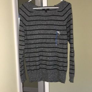 Grey and Black Striped Long Sleeve